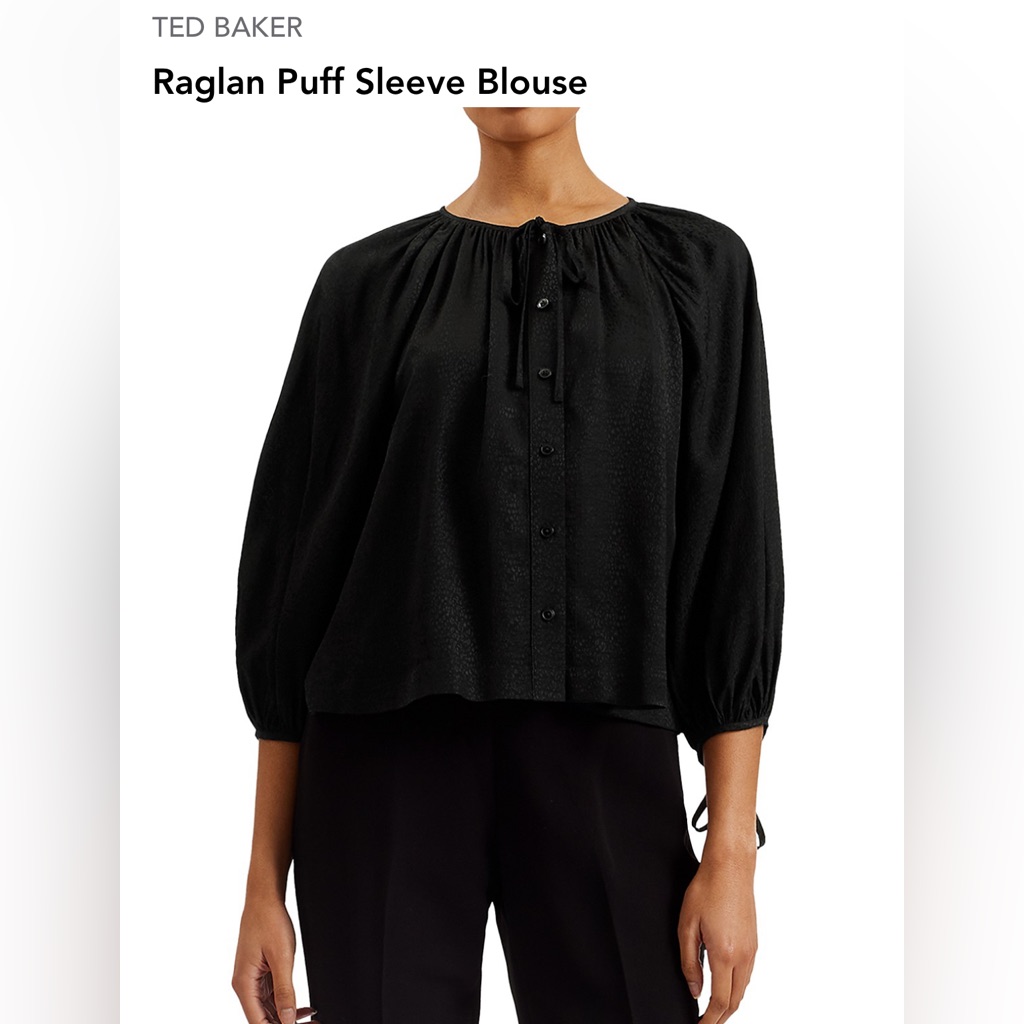 Ted Baker Raglan Puff Sleeve Blouse